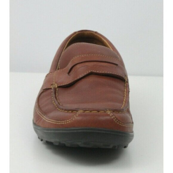 Cole Haan Men Shoes Penny Loafers Driving Slip On Moc Toe Brown C06860 Sz 9 - Picture 9 of 15